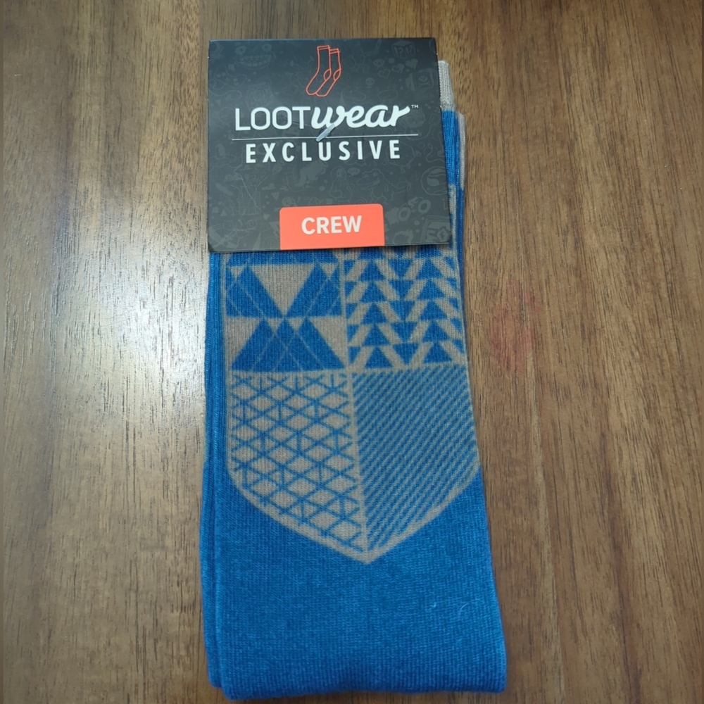 LootCrate Exclusive Destiny Bungie Graphics Crew Cut Socks size 6-12